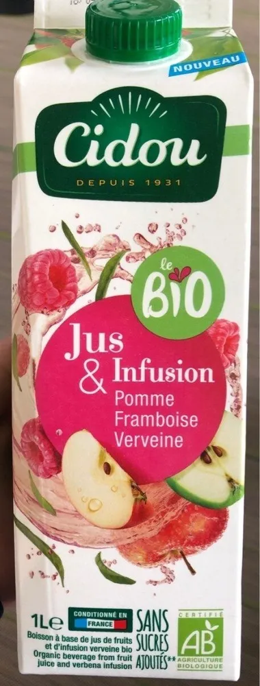Jus&Infusion BIO - Pomme Framboise Verveine