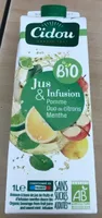 Jus et infusion pomme/citron menthe
