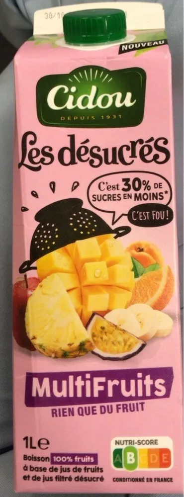 Les Désucrés multifruits