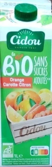 Jus Orange carotte citron