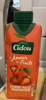 Jus pomme fraise