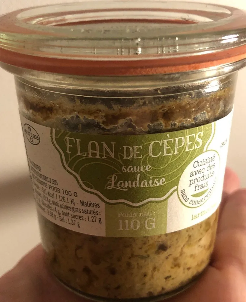 Flan de Cèpes sauce Landaise