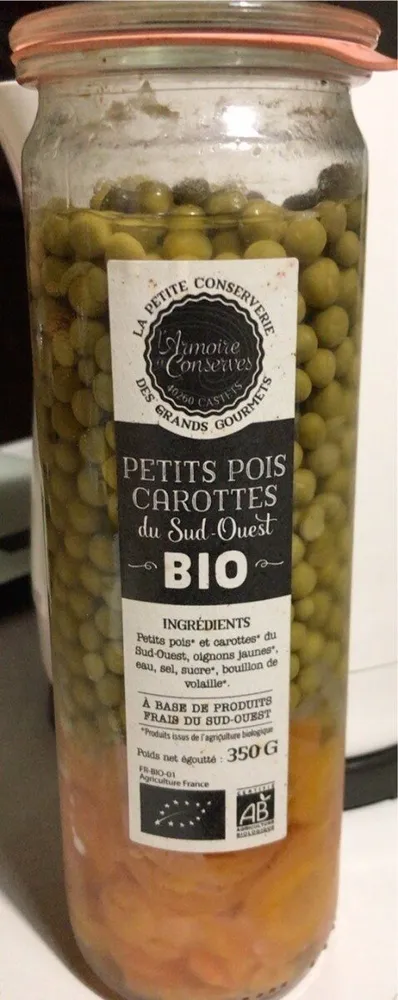 Petits pois carottes du Sud-ouest Bio