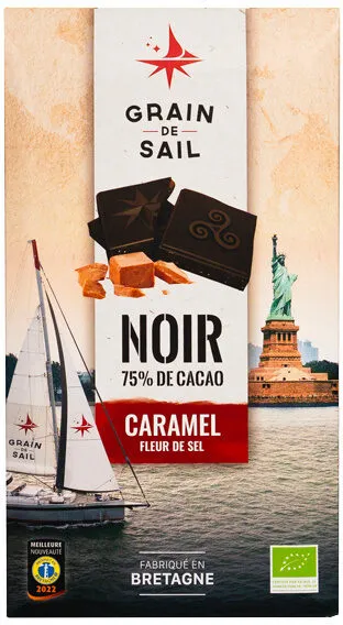 Tablette de chocolat 75% de cacao,thé earl grey