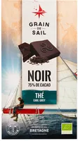 Tablette de chocolat 75% de cacao, caramel et fleur de sel