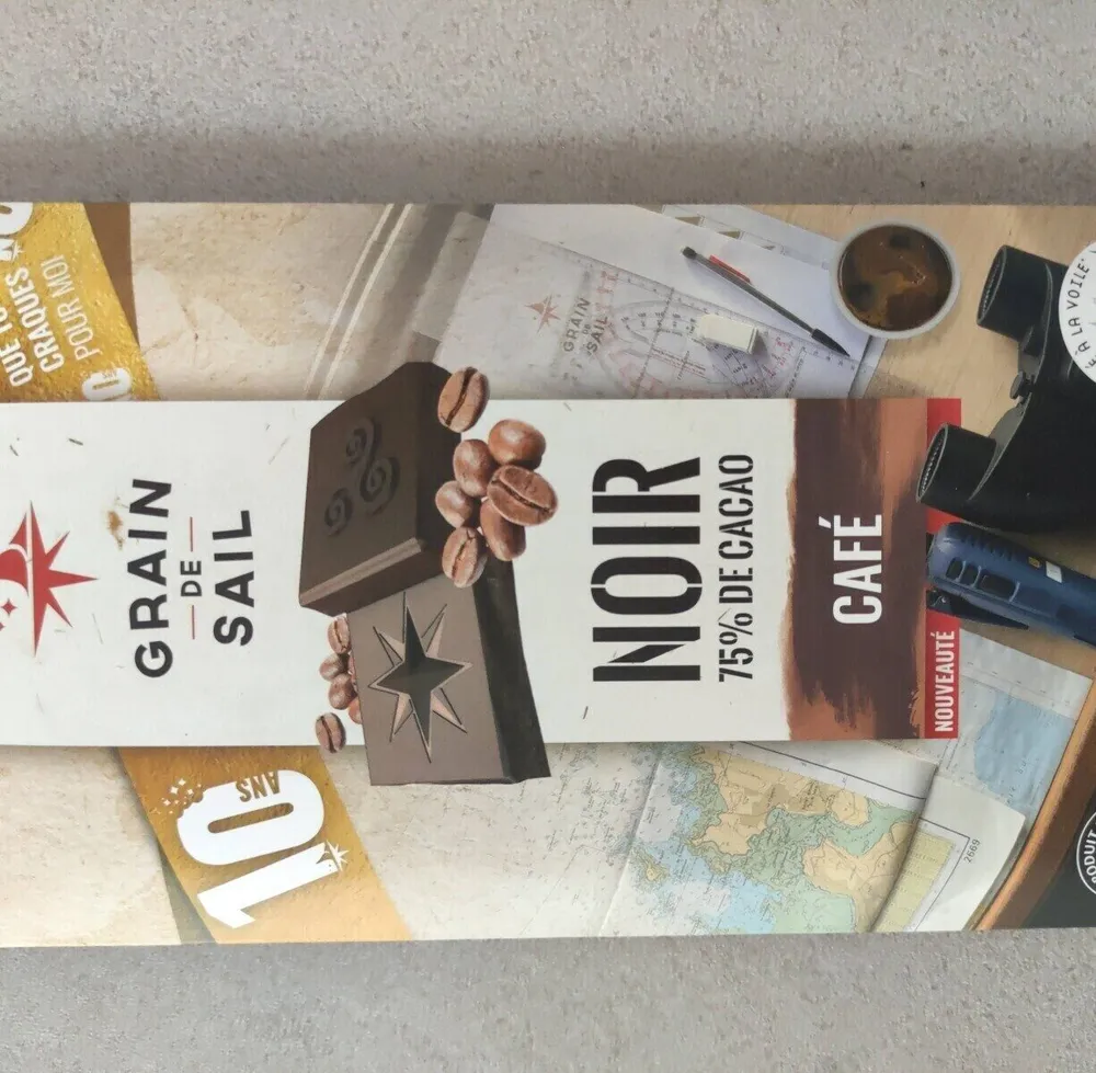 NOIR 75% de cacao-café