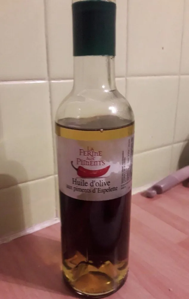 Huile d'olive aux piments d'espelette