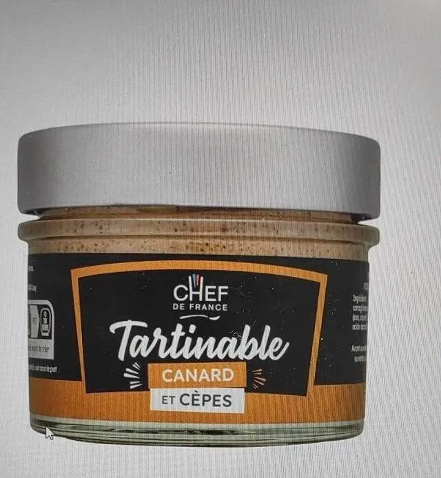 Tartinable Canard Cèpes 100g Chef de France