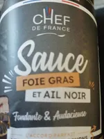 Sauce foie gras et ail noir