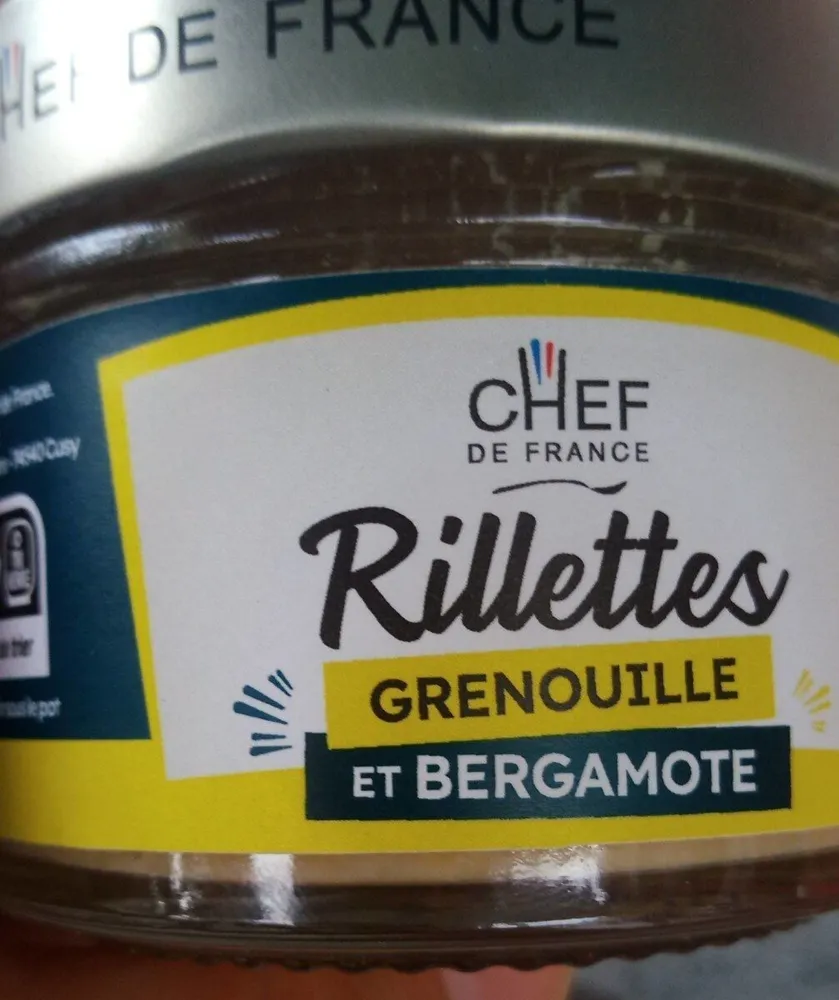 rillettes grenouille et bergamote