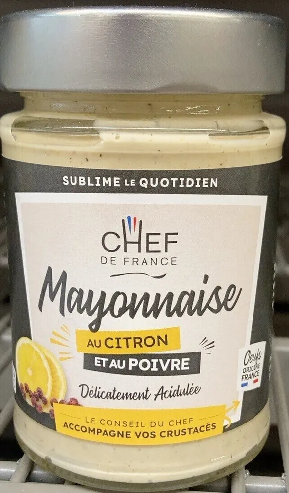 Mayonnaise au citron et au poivre