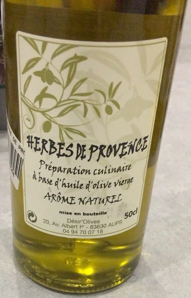 Huile d’olive aux herbes de provence