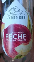 Nectar de pêche jaune artisanal