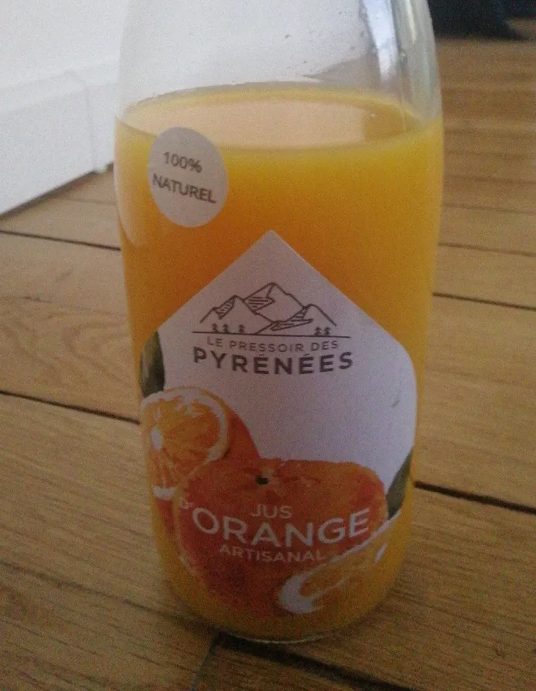 Jus d'orange artisanal