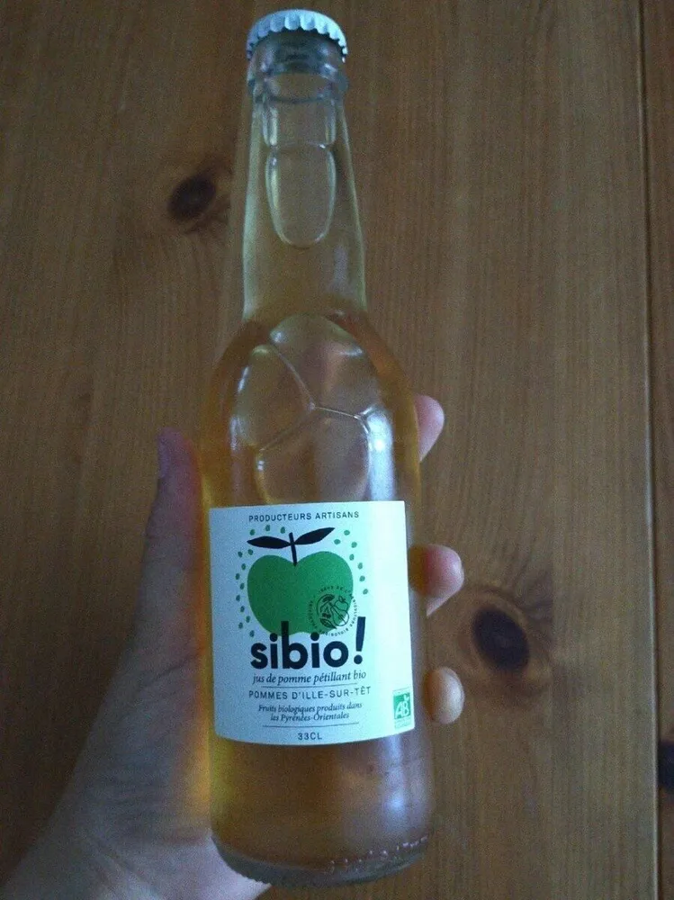Jus de pomme pétillant bio