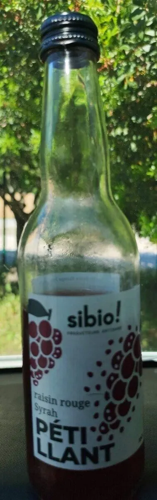Raisin rouge Syrah pétillant