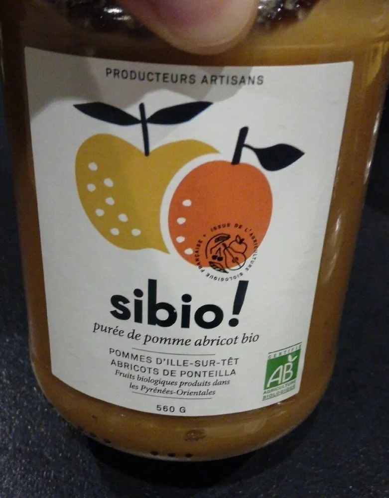 Purée pomme abricot sibio