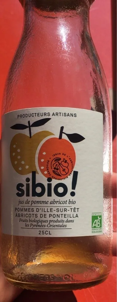 Jus de pomme abricot bio