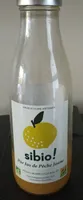 Pur jus de pêche jaune Bio