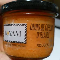Œufs de capelan d'Islande rouges Cahser