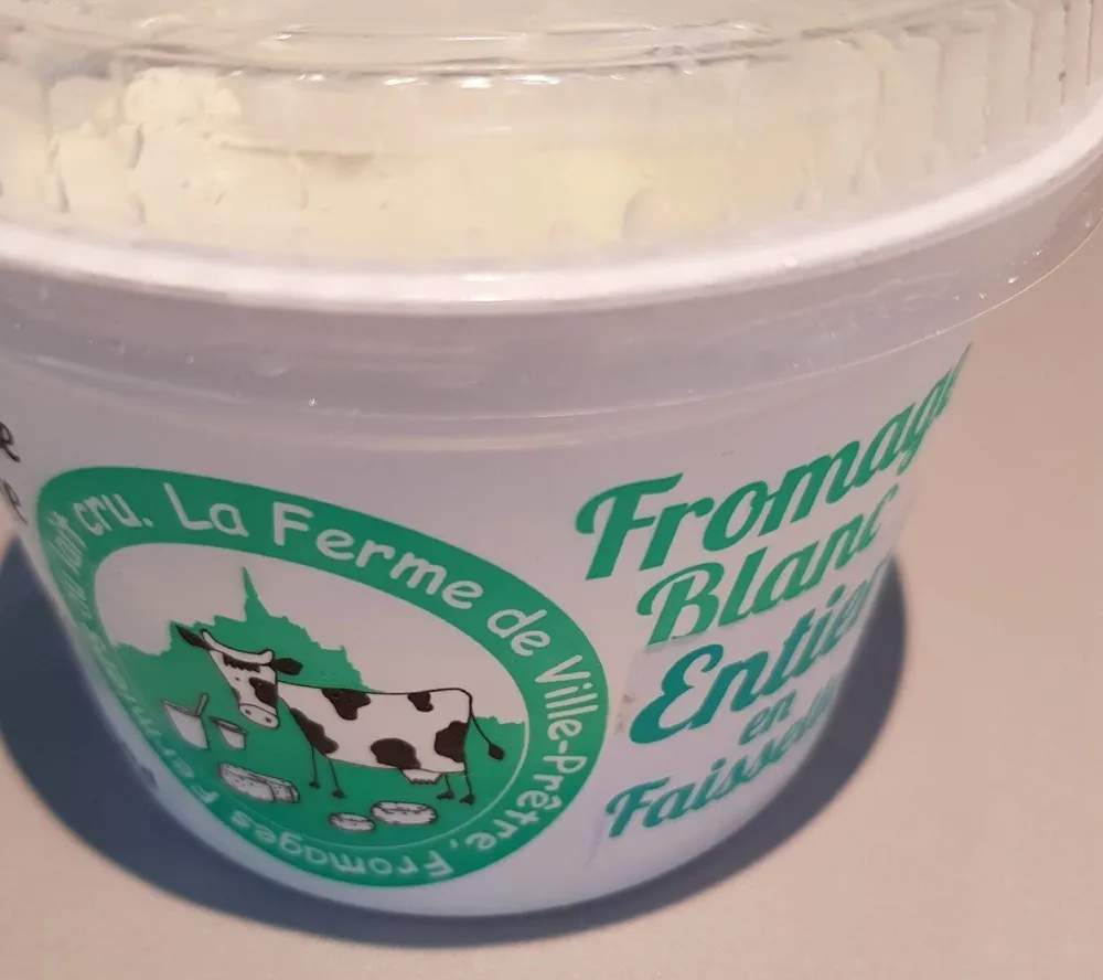 Fromage blanc entier en faisselle