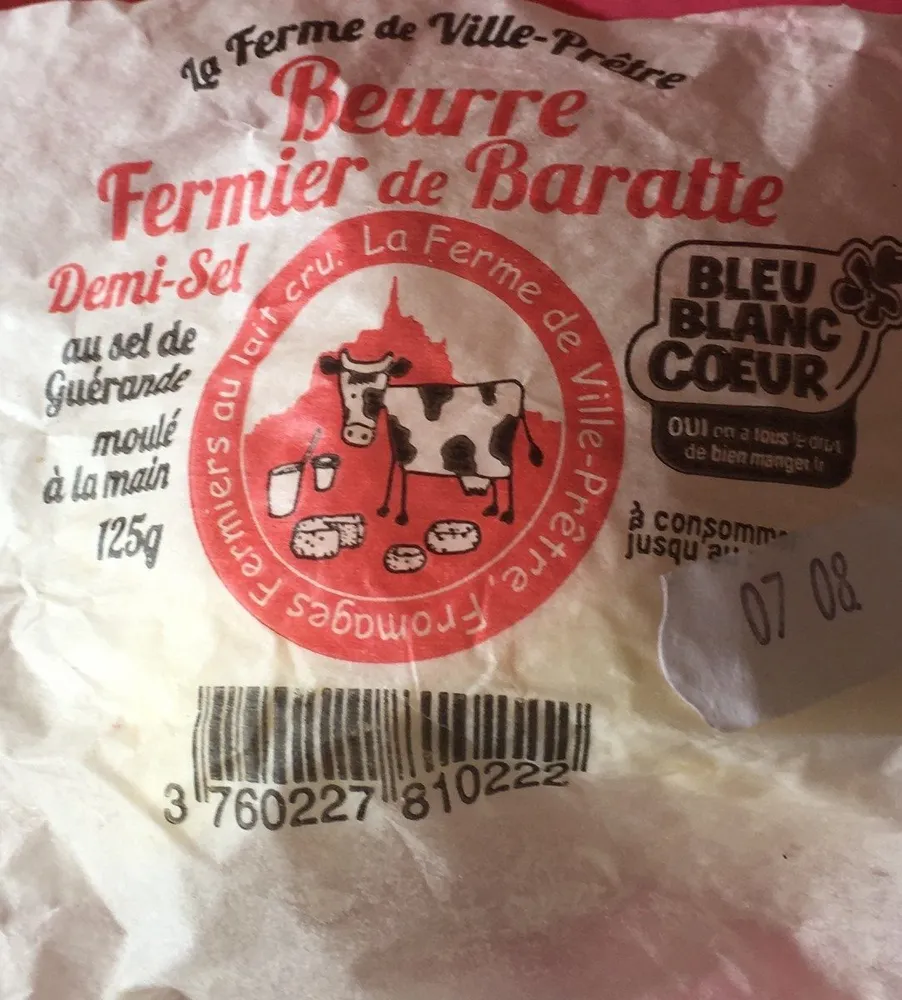 Beurre fermier de barrate