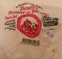 Beurre Fermier de Baratte au Sel de Guérande Moulé à la Main
