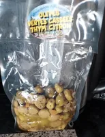 Olives vertes cassées thym citron