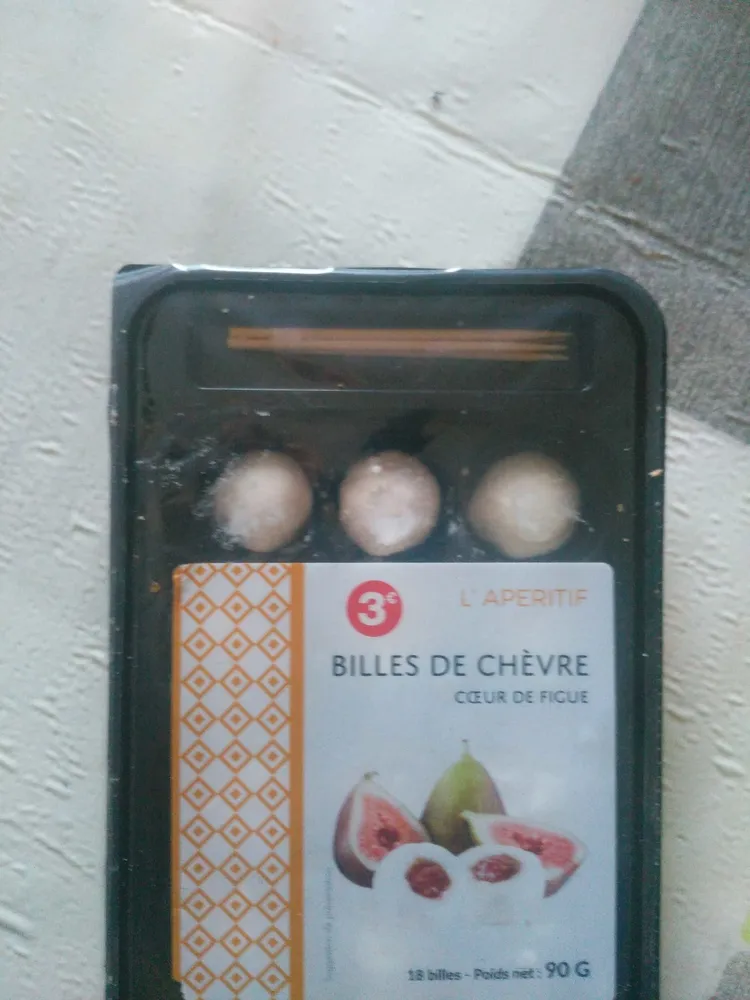 Billes de chèvre cœur de figue