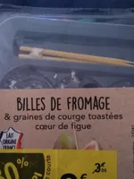 Bille de fromage cœur de figue et graine de courge