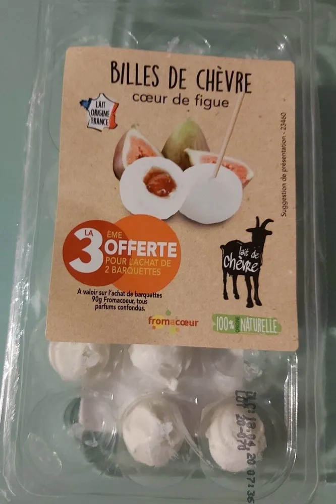 Billes de chèvre coeur de figue