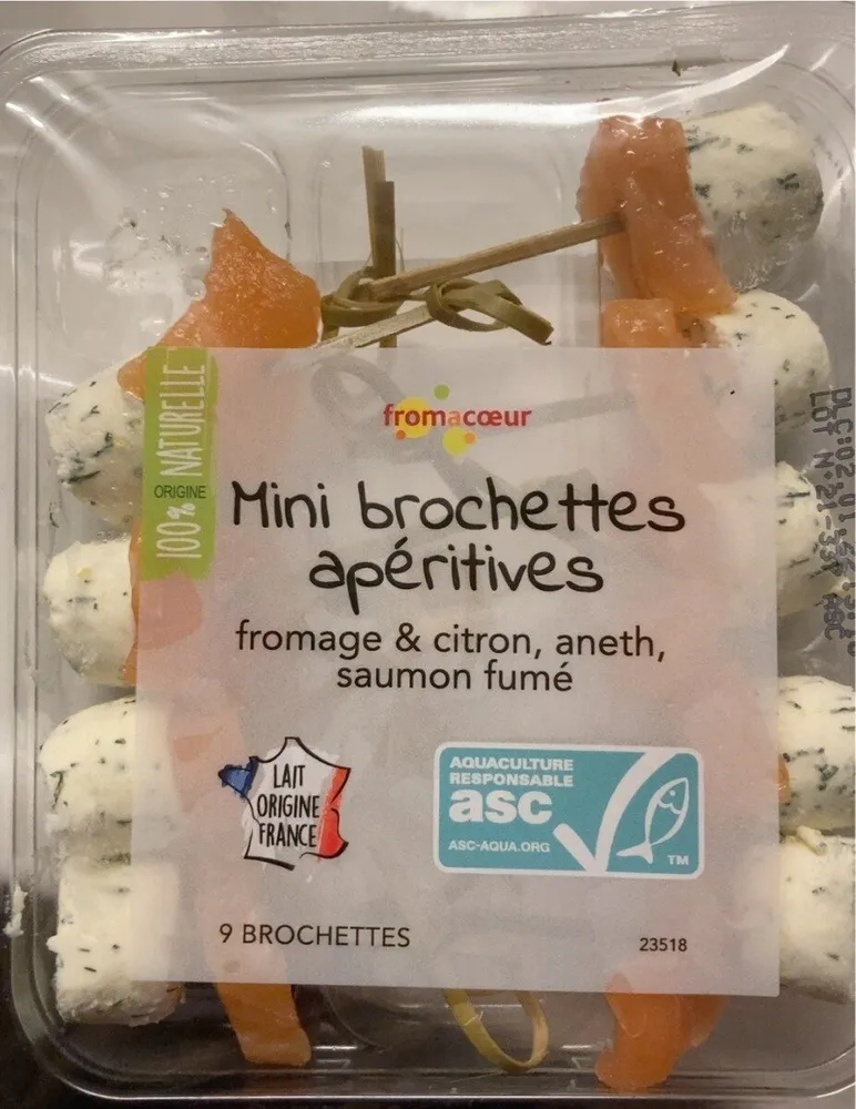 Mini brochettes aperitives