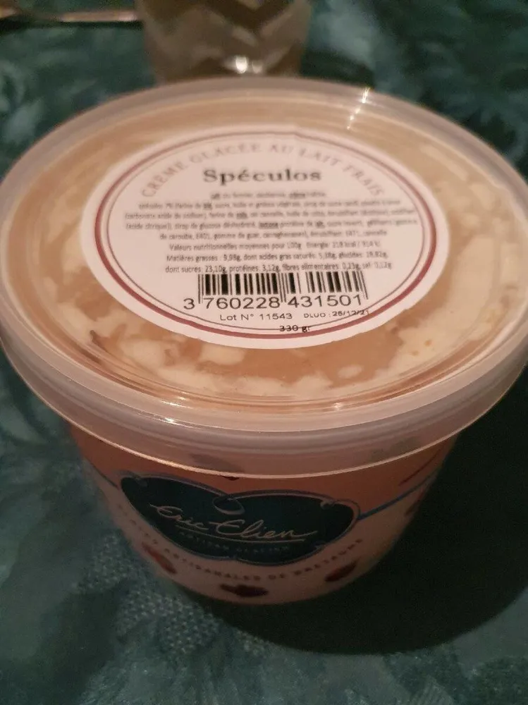 Crème glacée au lait frais