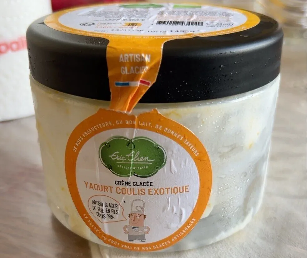 CRÈME GLACÉE YAOURT COULIS EXOTIQUE