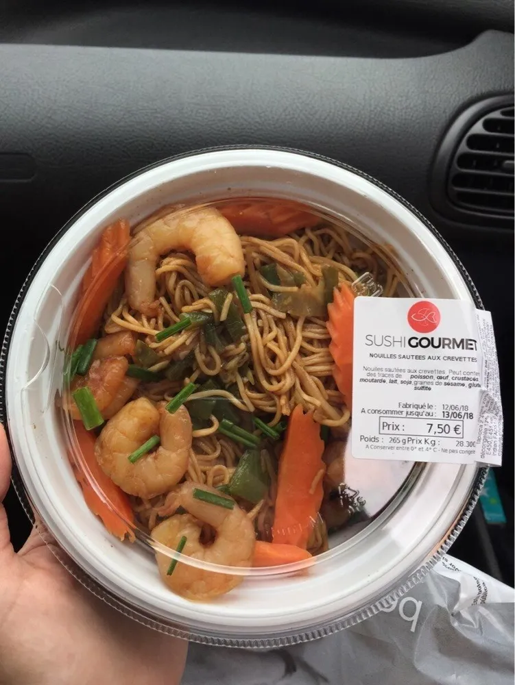 Nouilles sautées aux crevettes