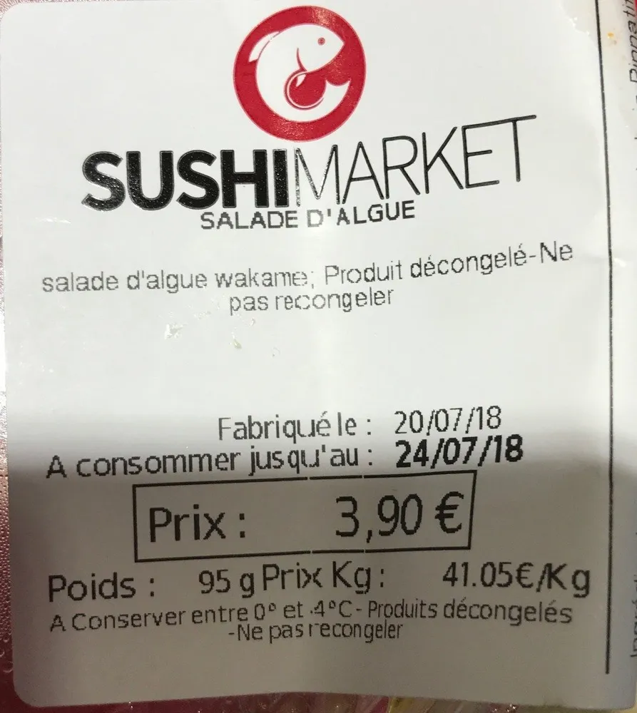 Salade d algue wakame