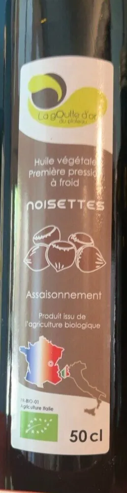 Huile de noisettes