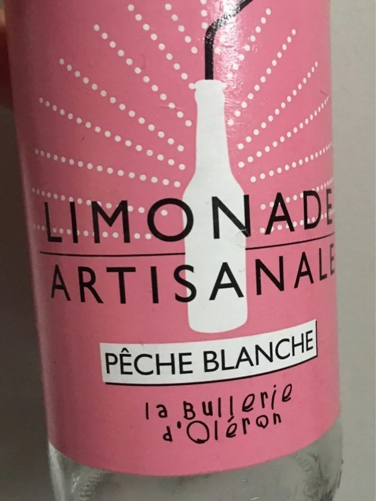 Limonade artisanal a la peche blanche