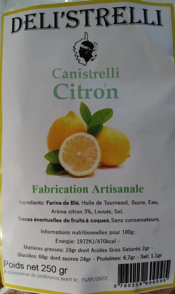 Canistrelli citron