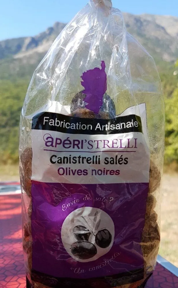 Canistrelli salés Olives noires