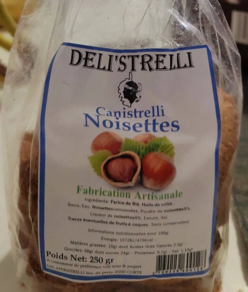 Canistrelli noisettes
