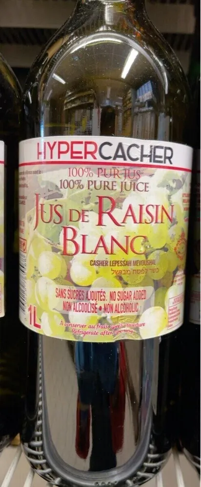 Jus de raisin blanc