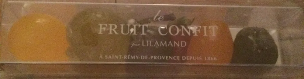 Fruits confis glacés