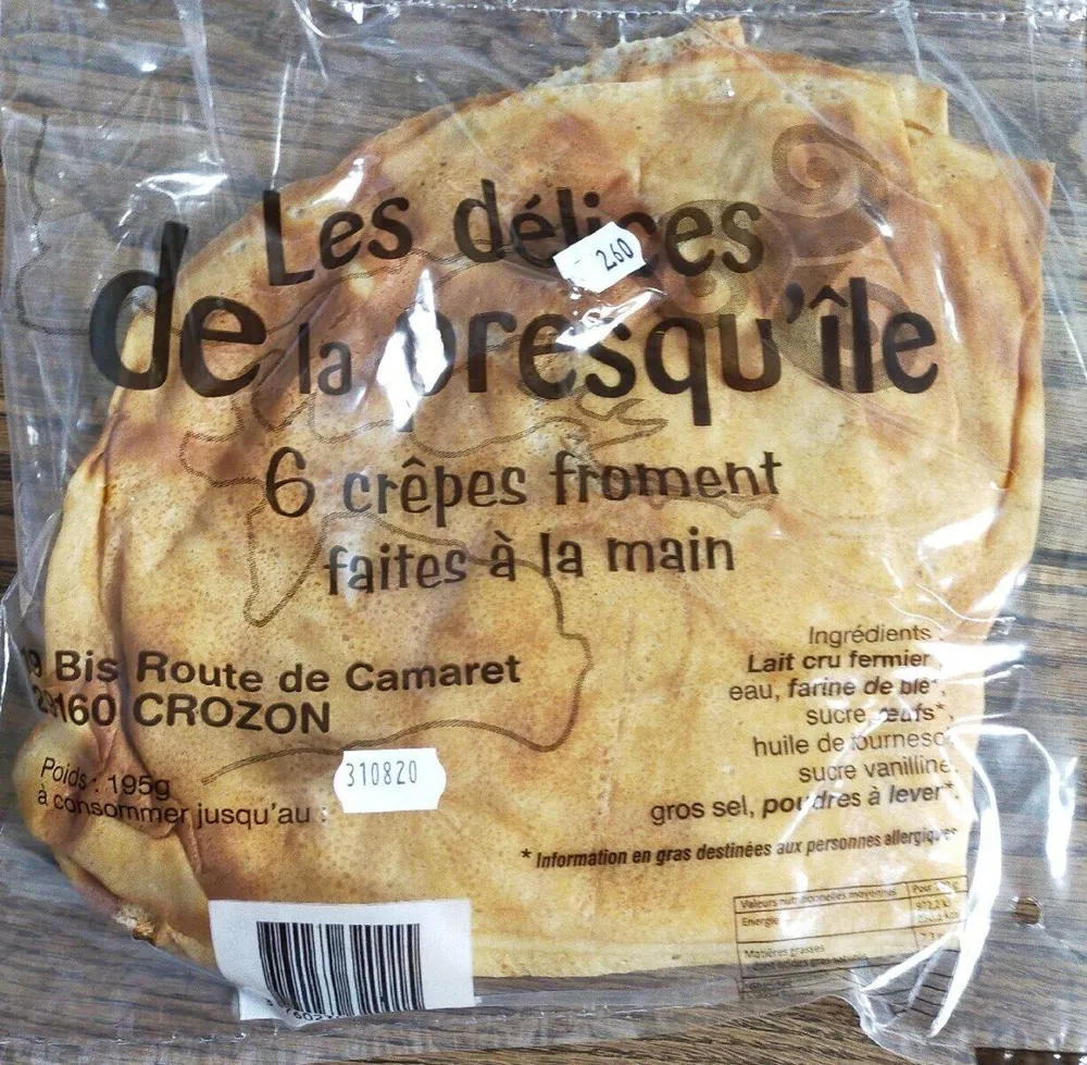 Les délices de la presqu'île crêpe de froment