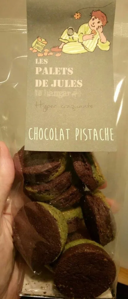 Les palets de Jules - chocolat pistache