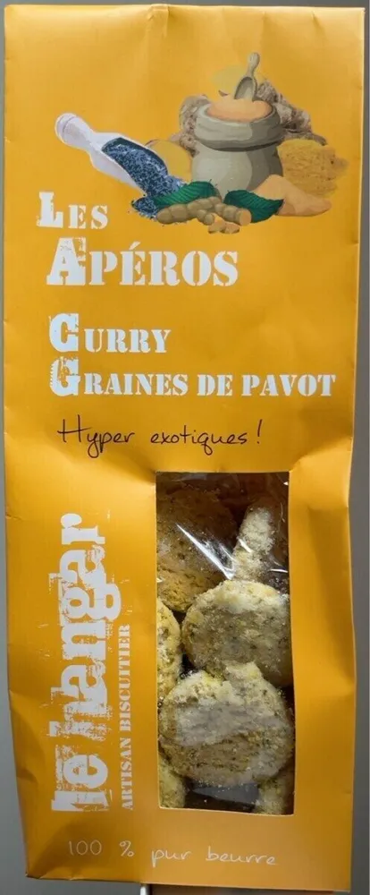 Biscuits curry graines de pavot