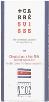 Chocolat extra Noir 75% Sélection du Costa Rica N°02