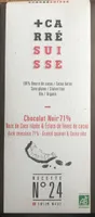 Chocolat noir Bio 71% Noix de Coco râpée N° 24