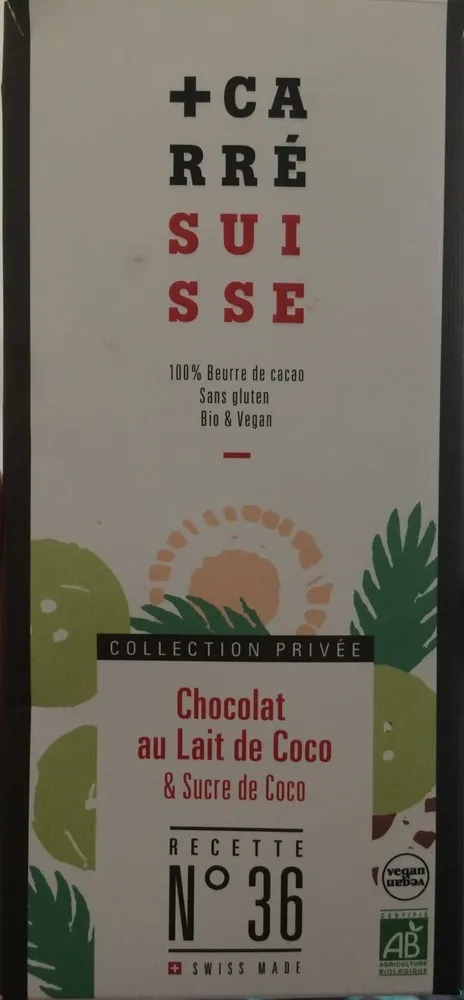 Chocolat au lait de coco