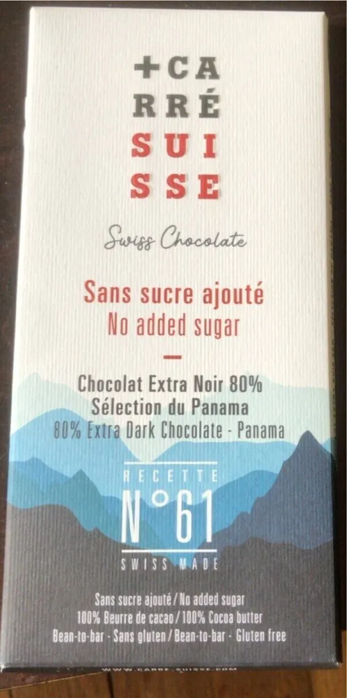 Chocolat extra noir 80 %